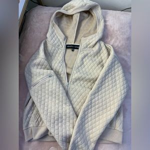 Great Quality , Kendall & Kylie Beige zip up sweater